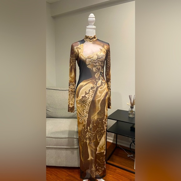 Fashion Nova Mesh dress with Zipper - Picture 1 of 3